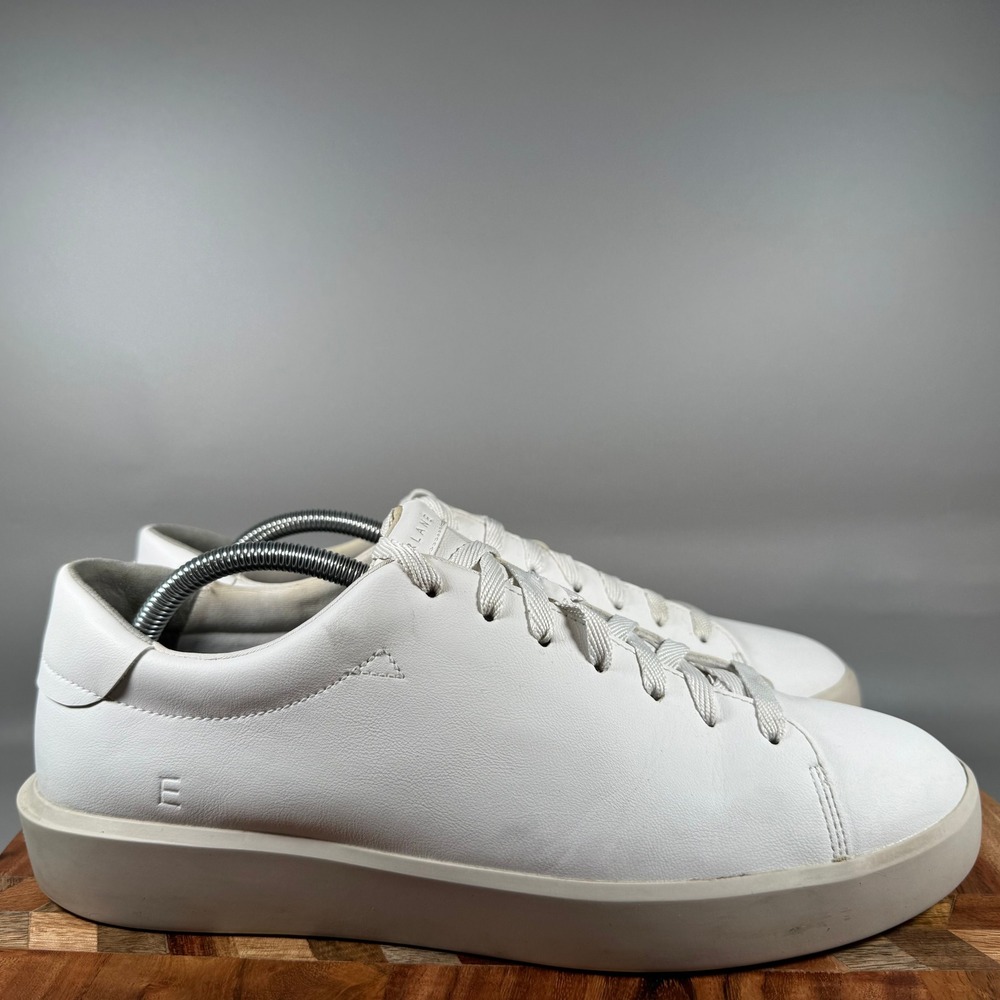 Everlane The Court Sneaker ReLeather White Mens 10.5 Low Top Minimalist Shoes